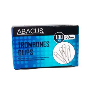 Clip de Metal Abacus Jumbo 50 mm 100 Piezas
