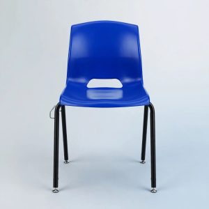 Silla Plástica DC-315 Azul Rey Estructura Metálica
