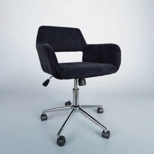 Silla de Visita ROSS CHROME Tapizada Base Cromada
