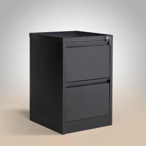 Archivador Metálico DP-082 de 2 Cajones Negro Grafito