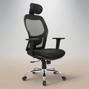 Silla Ergonómica DS-1301 Malla Ejecutiva con Apoyo Lumbar